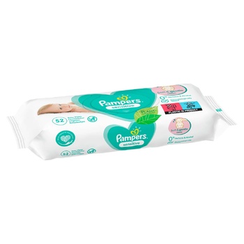 Влажные салфетки Pampers Sensitive 52шт - купить, цены на METRO - фото 3