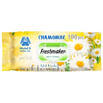 Салфетки влажные Fresmaker Chamomile 100шт - купить, цены на BONUS - фото 2