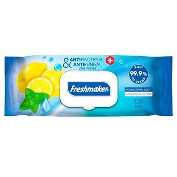 Салфетки Fresmaker Антибактериальные влажные 120шт - купить, цены на BONUS - фото 2