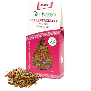 Чай травяной Doctor Farm Энергия листовой 50г - купить, цены на BONUS - фото 1