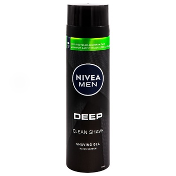 Гель для бритья Nivea Deep Clean 200мл - купить, цены на BONUS - фото 1