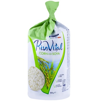 Хлебцы Riso Scotti из кукурузы и риса с соей 100г - купить, цены на BONUS - фото 1