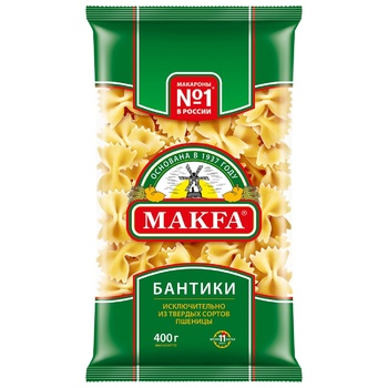 Макаронные изделия Makfa Бантики 400г - купить, цены на BONUS - фото 1