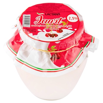 Йогурт Lactana Вишня 2,5% 290г - купить, цены на BONUS - фото 2