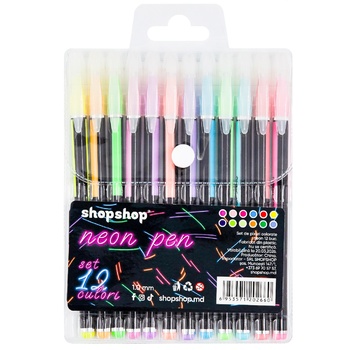 Pixuri cu gel Neon 12buc - cumpărați, prețuri pentru BONUS - foto 1