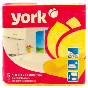 Салфетки York вискоза 5шт - купить, цены на BONUS - фото 2
