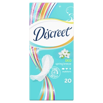 Absorbante zilnice Discreet Ocean Breeze 20buc - cumpărați, prețuri pentru BONUS - foto 1