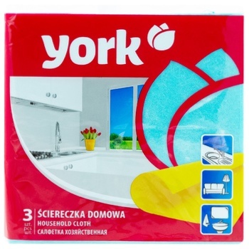 Салфетки York вискоза 3шт - купить, цены на BONUS - фото 3
