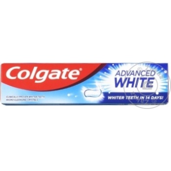 Pasta de dinti Colgate Advanced Whitening 50ml - cumpărați, prețuri pentru BONUS - foto 1